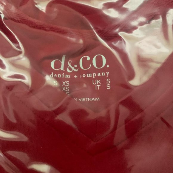 NWT DENIM & CO. V-NECK EMPIRE WAIST MAXI DRESS XS - Picture 9 of 10